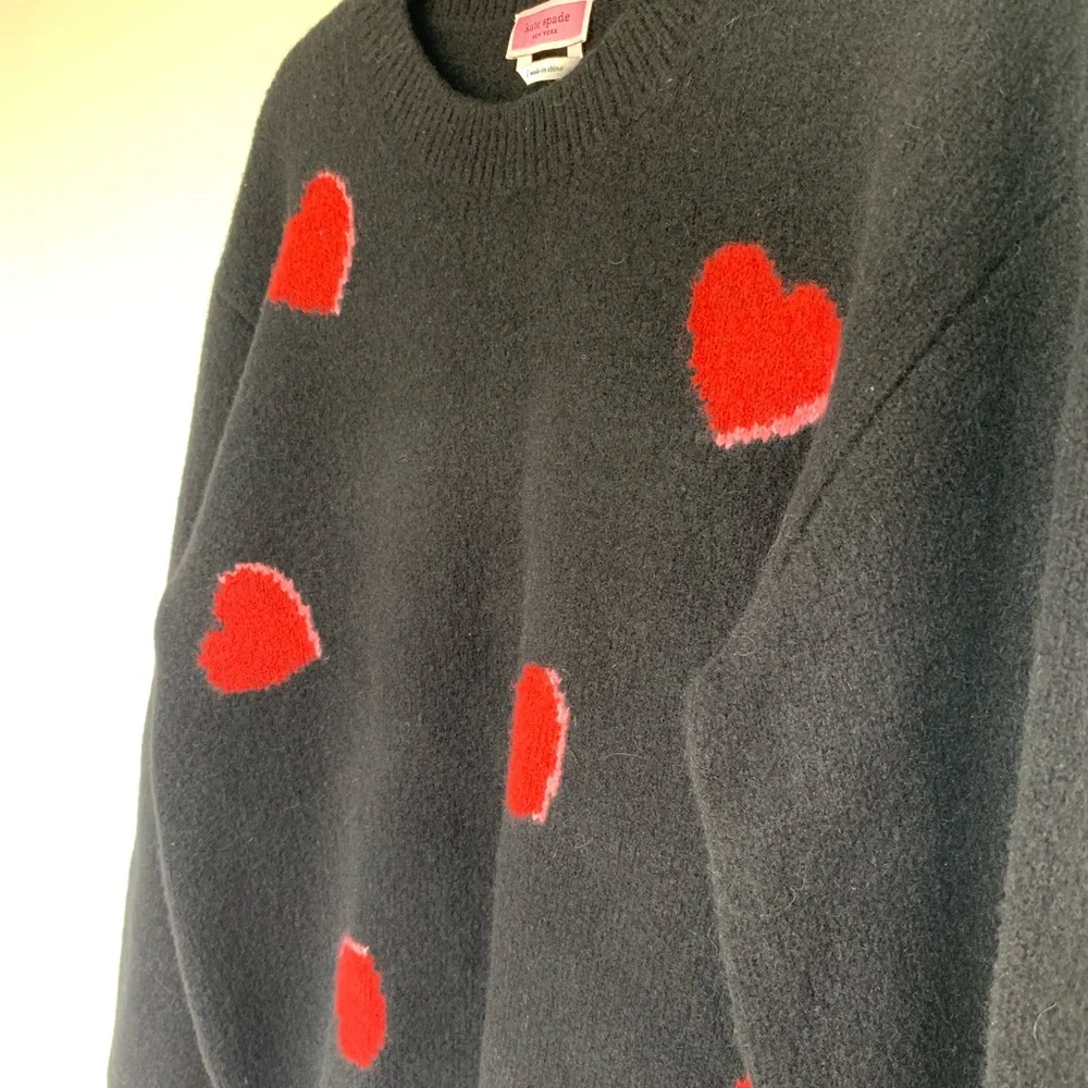 Kate Spade Heart Pop Wool blend Knit Sweater - Style K6671